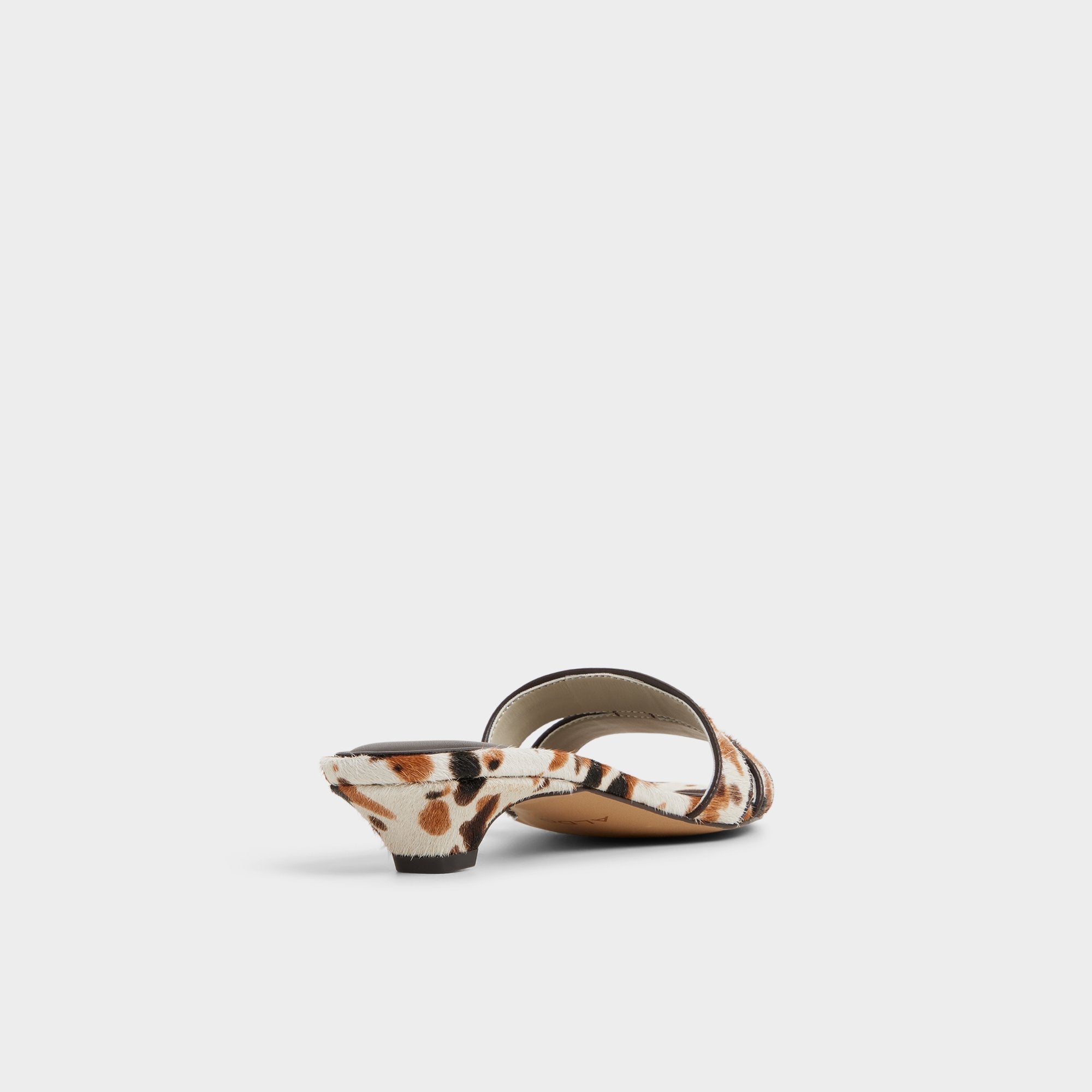 Aldo Scarletta White/Black Women's Heeled mules - Heeled mule, Kitten heel White/Black