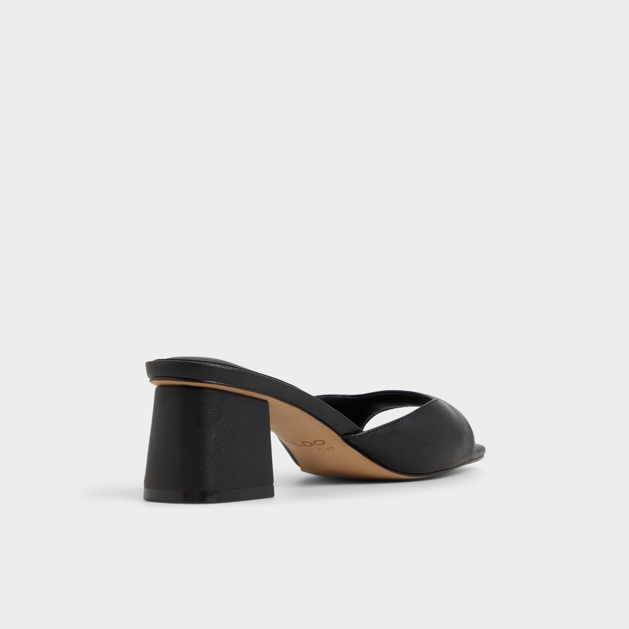 Aldo Aneky in Black - Heeled mule, Block heel Black