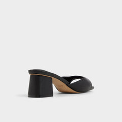 Aldo Aneky in Black - Heeled mule, Block heel Black