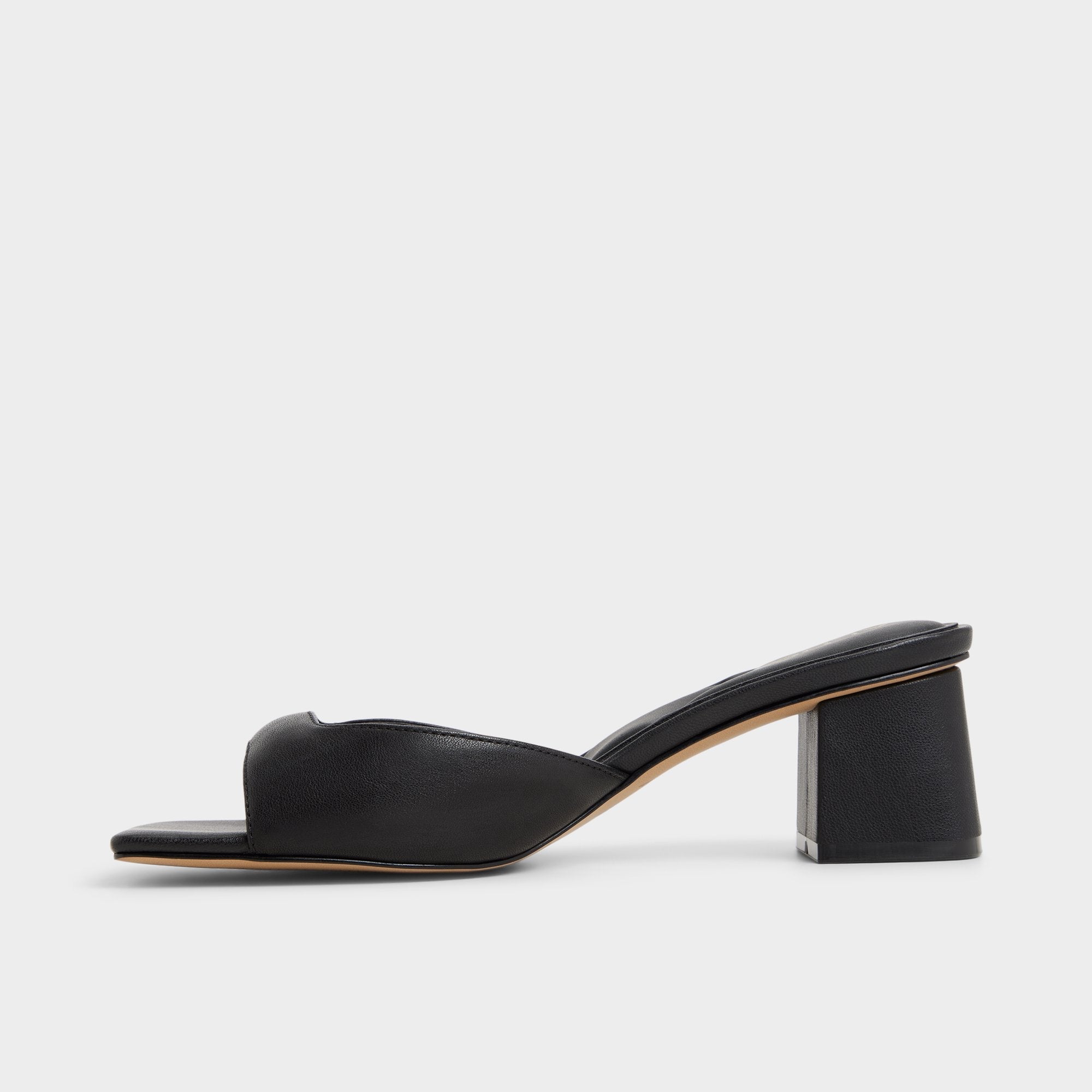 Aldo Aneky in Black - Heeled mule, Block heel Black