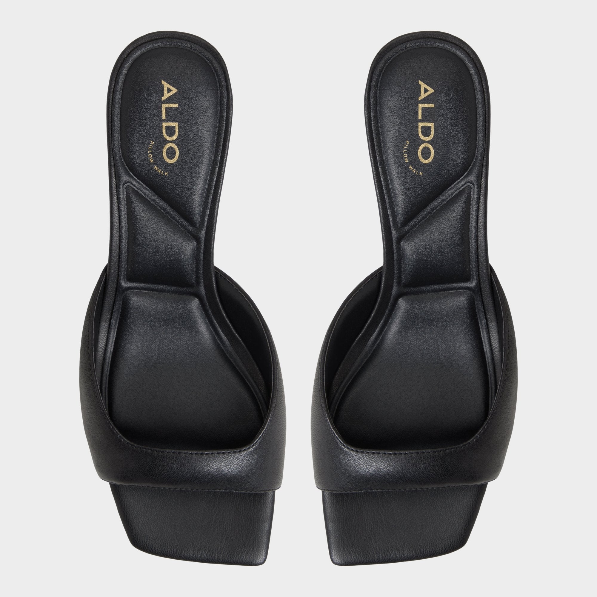 Aldo Aneky in Black - Heeled mule, Block heel Black