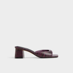 Aldo Aneky in Bordo - Heeled mule, Block heel Bordo