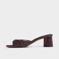 Aldo Aneky in Bordo - Heeled mule, Block heel Bordo