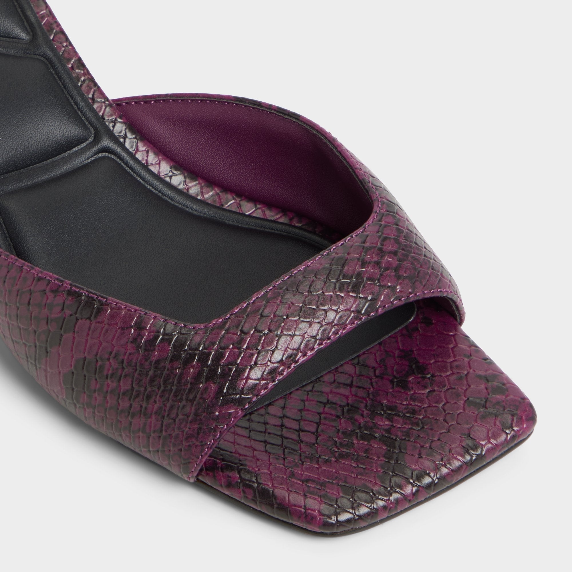 Aldo Aneky in Bordo - Heeled mule, Block heel Bordo