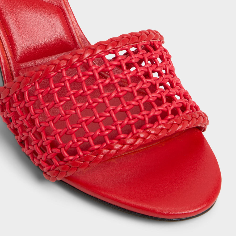 Aldo Beachdate Bright Red Women's Block heels - Heeled mule, Block heel Bright Red