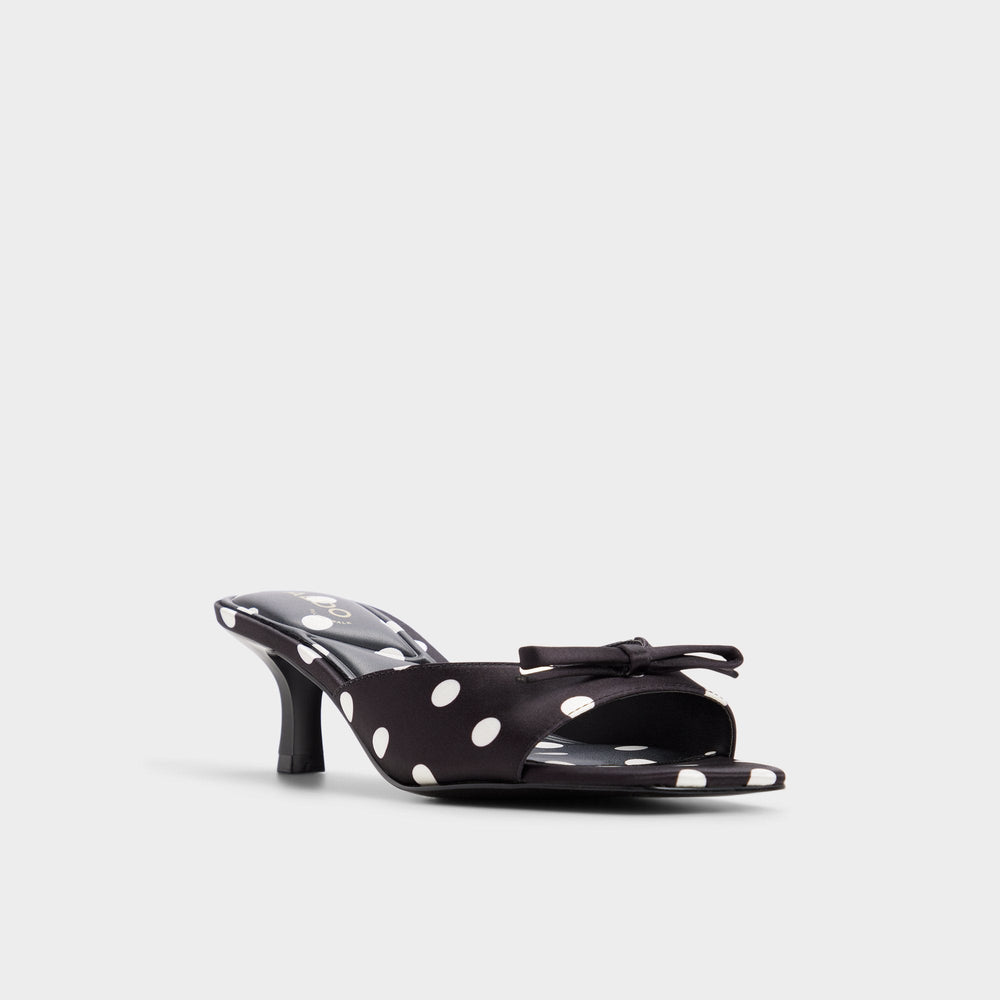 Aldo Belerose in Black White - Heeled mule, Stiletto heel Black/white