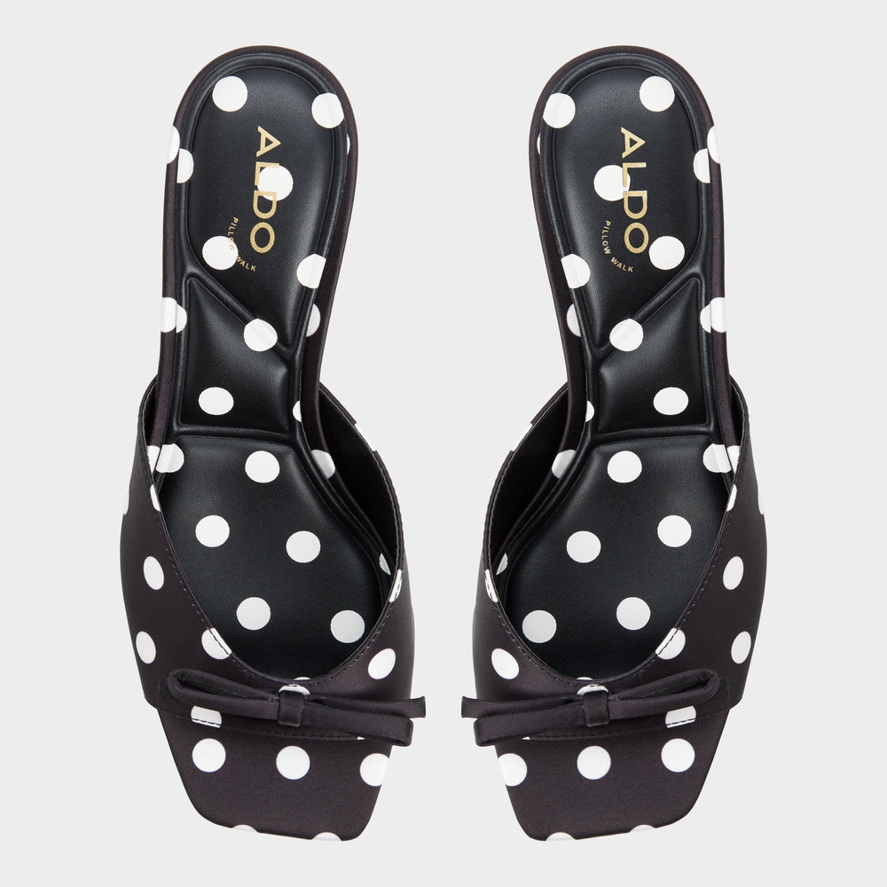 Aldo Belerose in Black White - Heeled mule, Stiletto heel Black/white