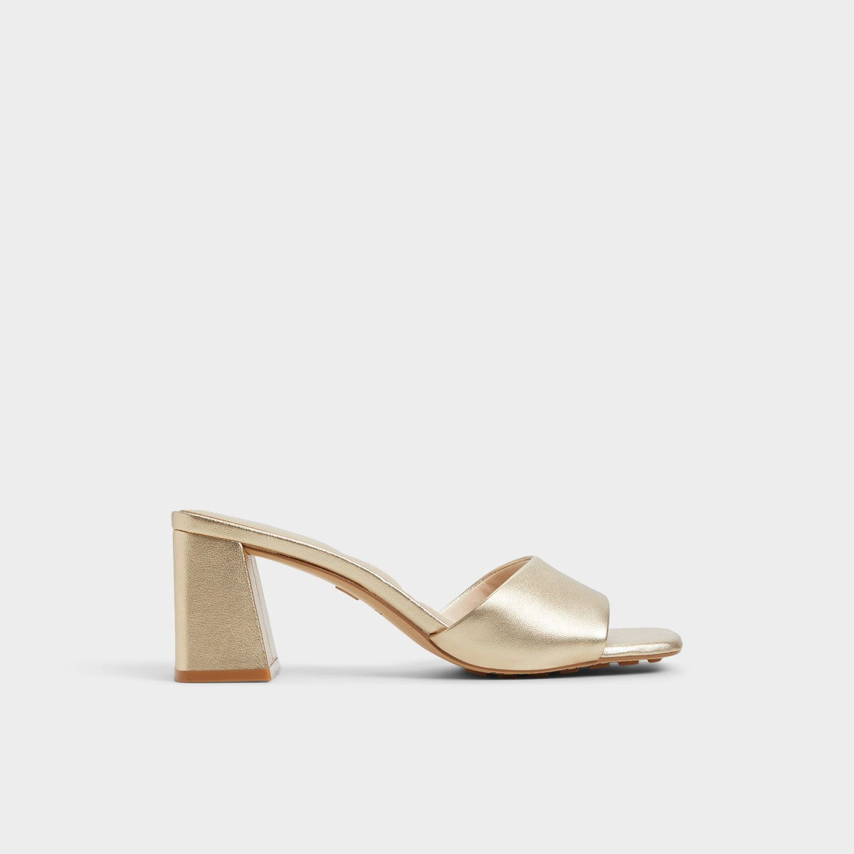 Aldo Tisha Gold Women's Heeled mules - Heeled mule, Block heel Gold