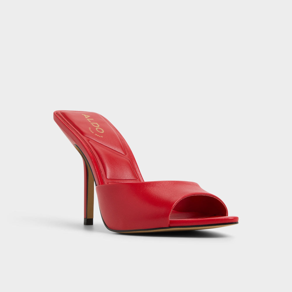Aldo Madelan in Bright Red - Heeled mule, Stiletto heel Bright Red