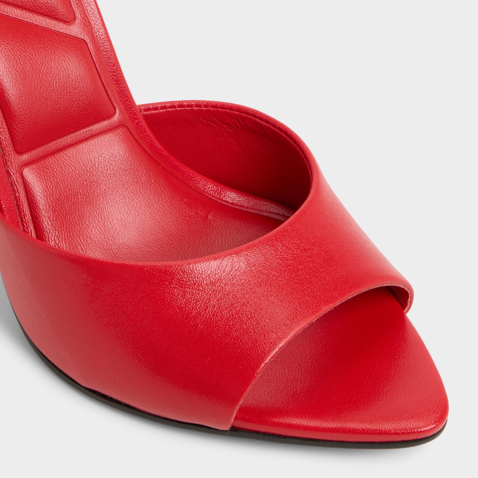 Aldo Madelan in Bright Red - Heeled mule, Stiletto heel Bright Red