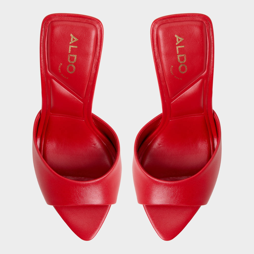 Aldo Madelan in Bright Red - Heeled mule, Stiletto heel Bright Red