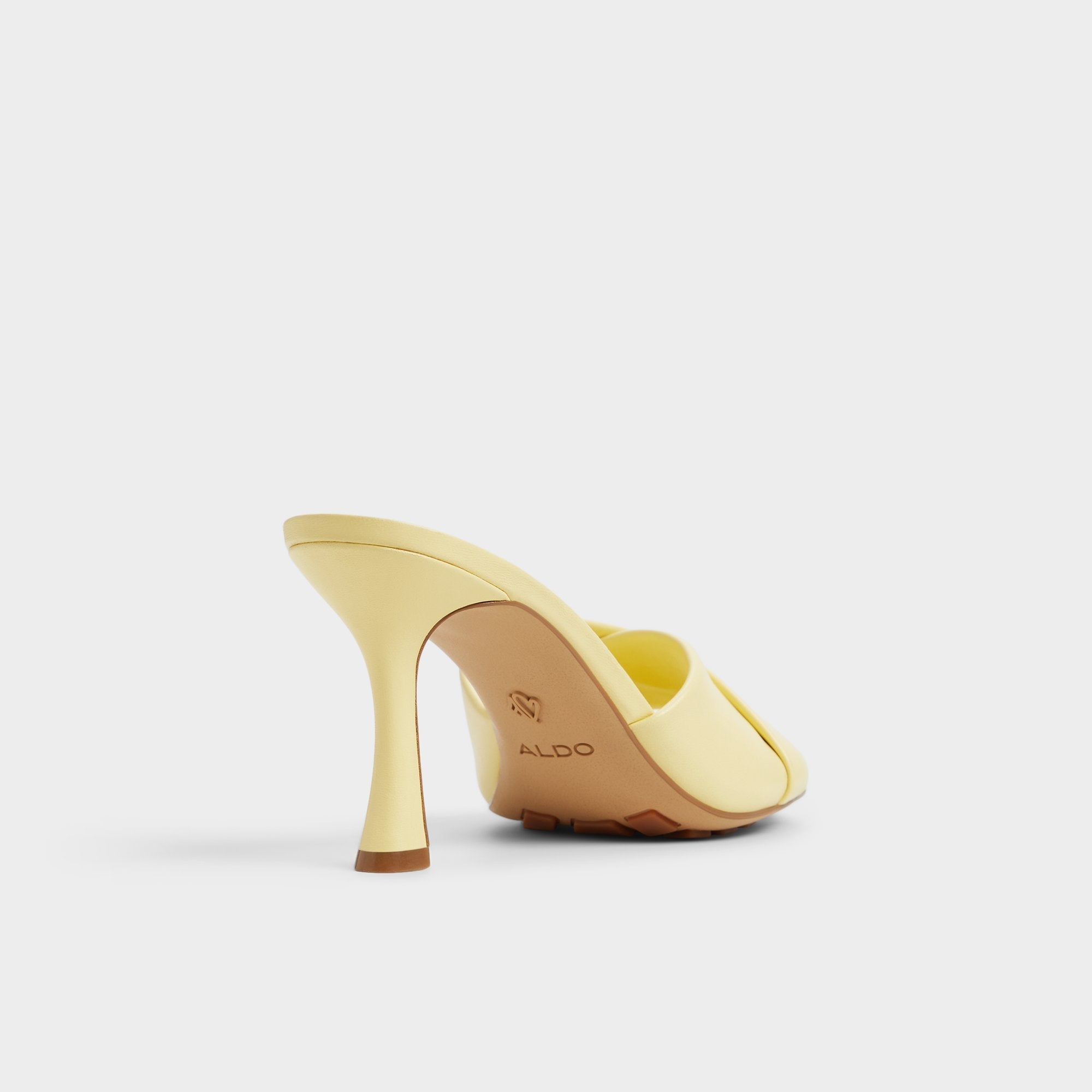 Aldo Lyhanna Light Yellow Women's Heeled mules - Heeled mule, Stiletto heel Light Yellow