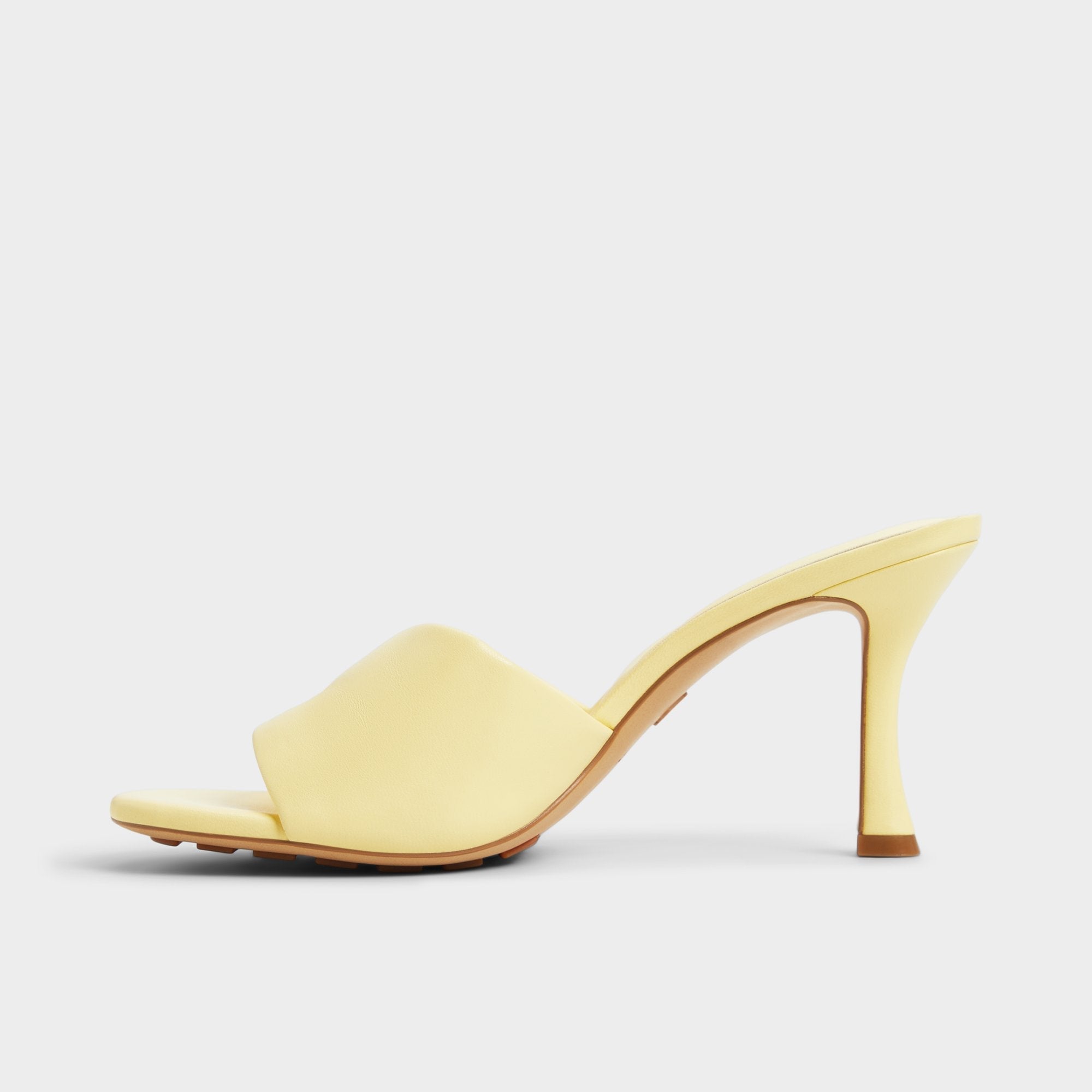 Aldo Lyhanna Light Yellow Women's Heeled mules - Heeled mule, Stiletto heel Light Yellow