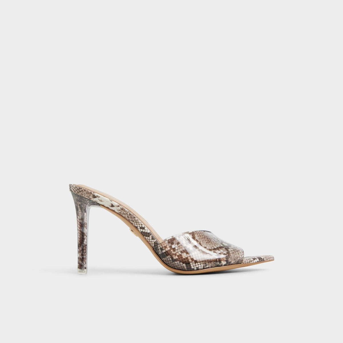 Aldo Anitabrilden Other Grey Women's Mule slides - Heeled mule, Stiletto heel Other Grey