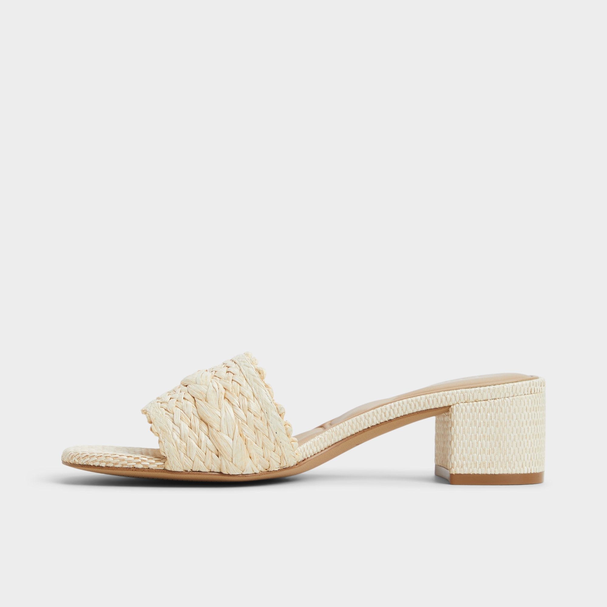 Aldo Claudina Natural Women's Block heels - Heeled mule, Block heel Natural