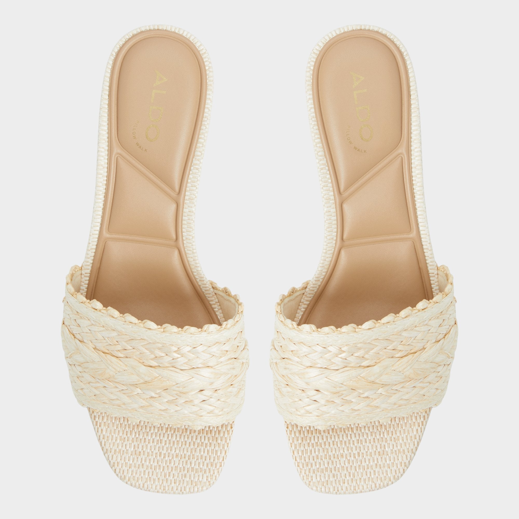 Aldo Claudina Natural Women's Block heels - Heeled mule, Block heel Natural
