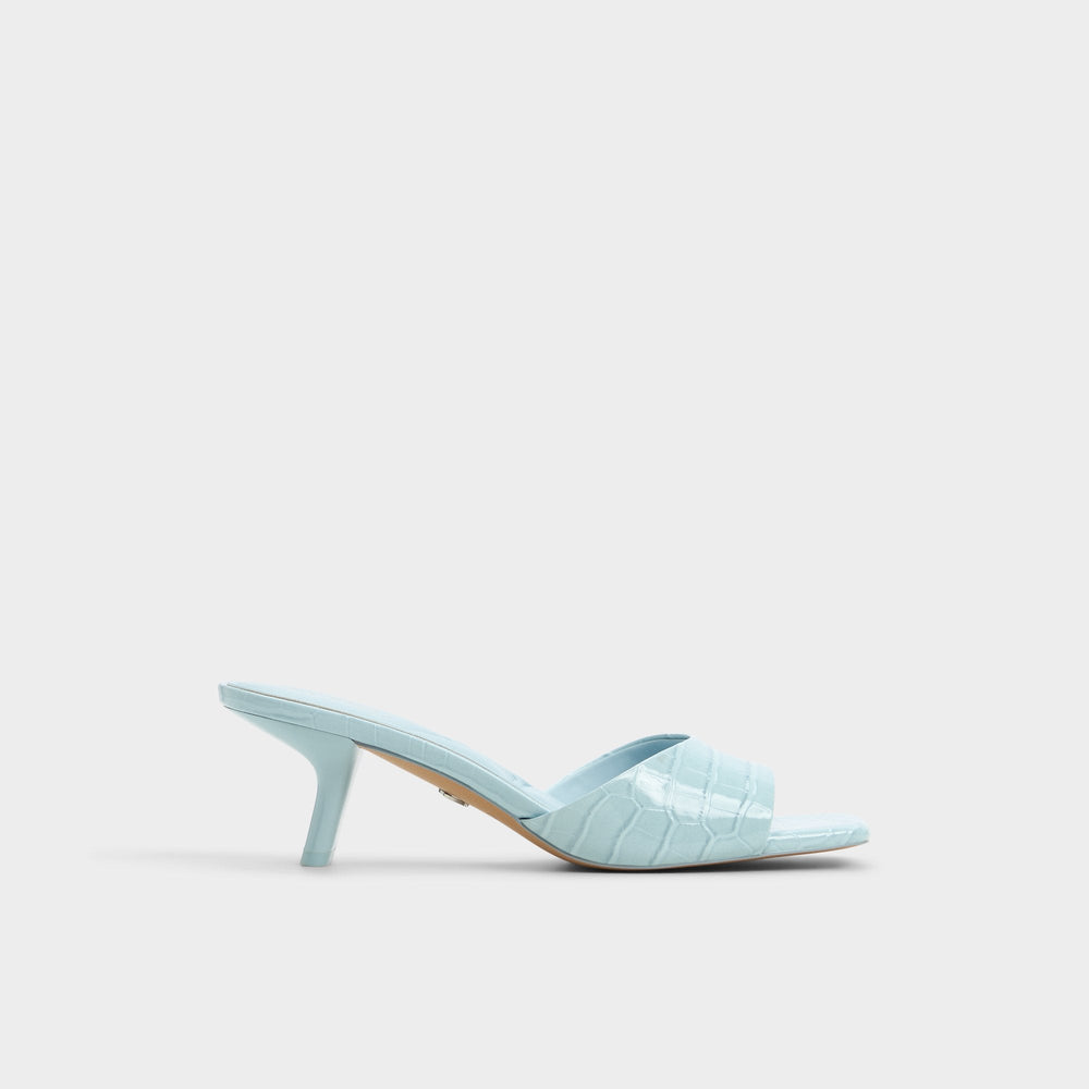 Aldo Enchanting Pastel Blue Women's Heeled mules - Heeled mule, Kitten heel Pastel Blue