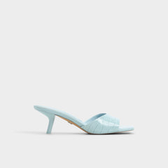 Aldo Enchanting Pastel Blue Women's Heeled mules - Heeled mule, Kitten heel Pastel Blue