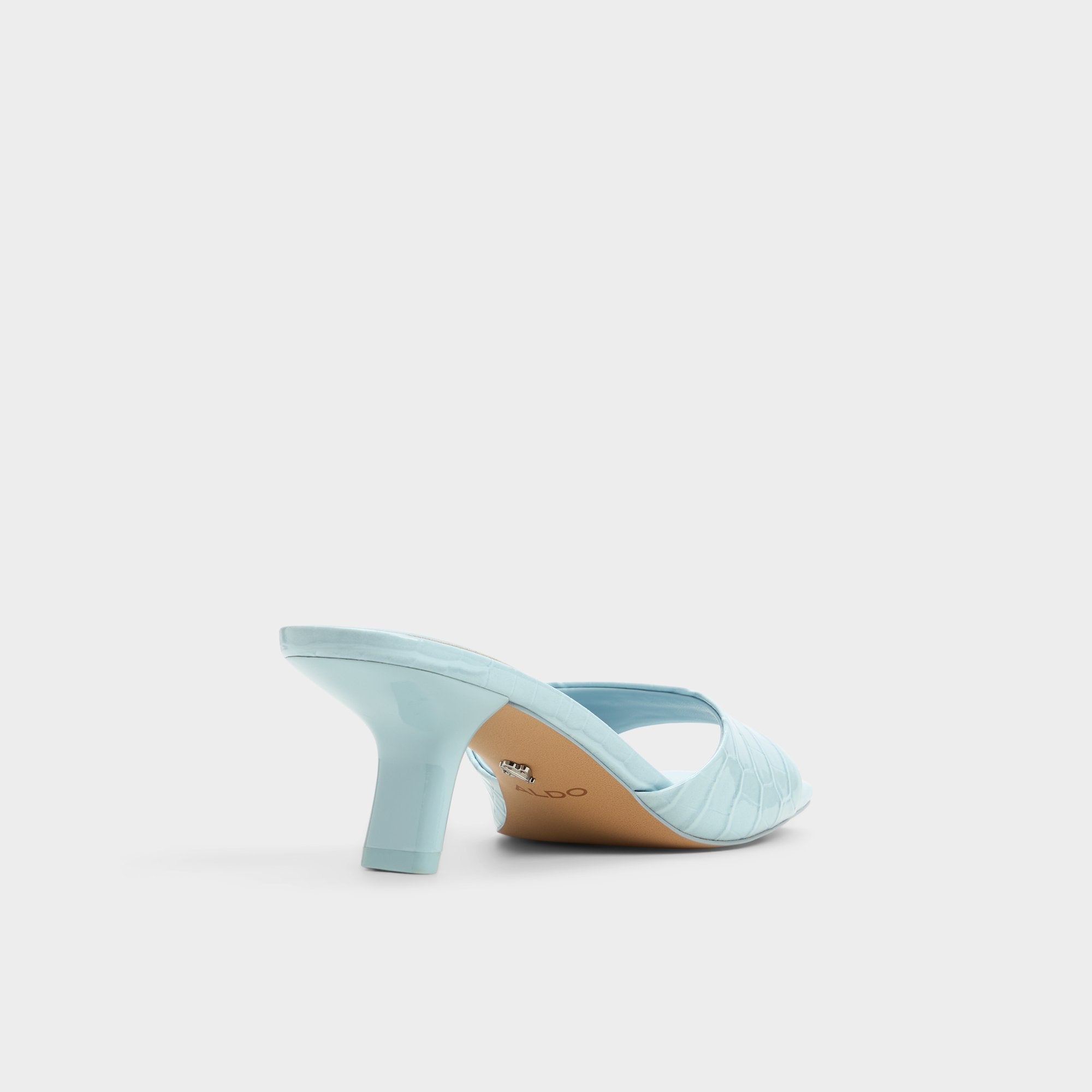 Aldo Enchanting Pastel Blue Women's Heeled mules - Heeled mule, Kitten heel Pastel Blue