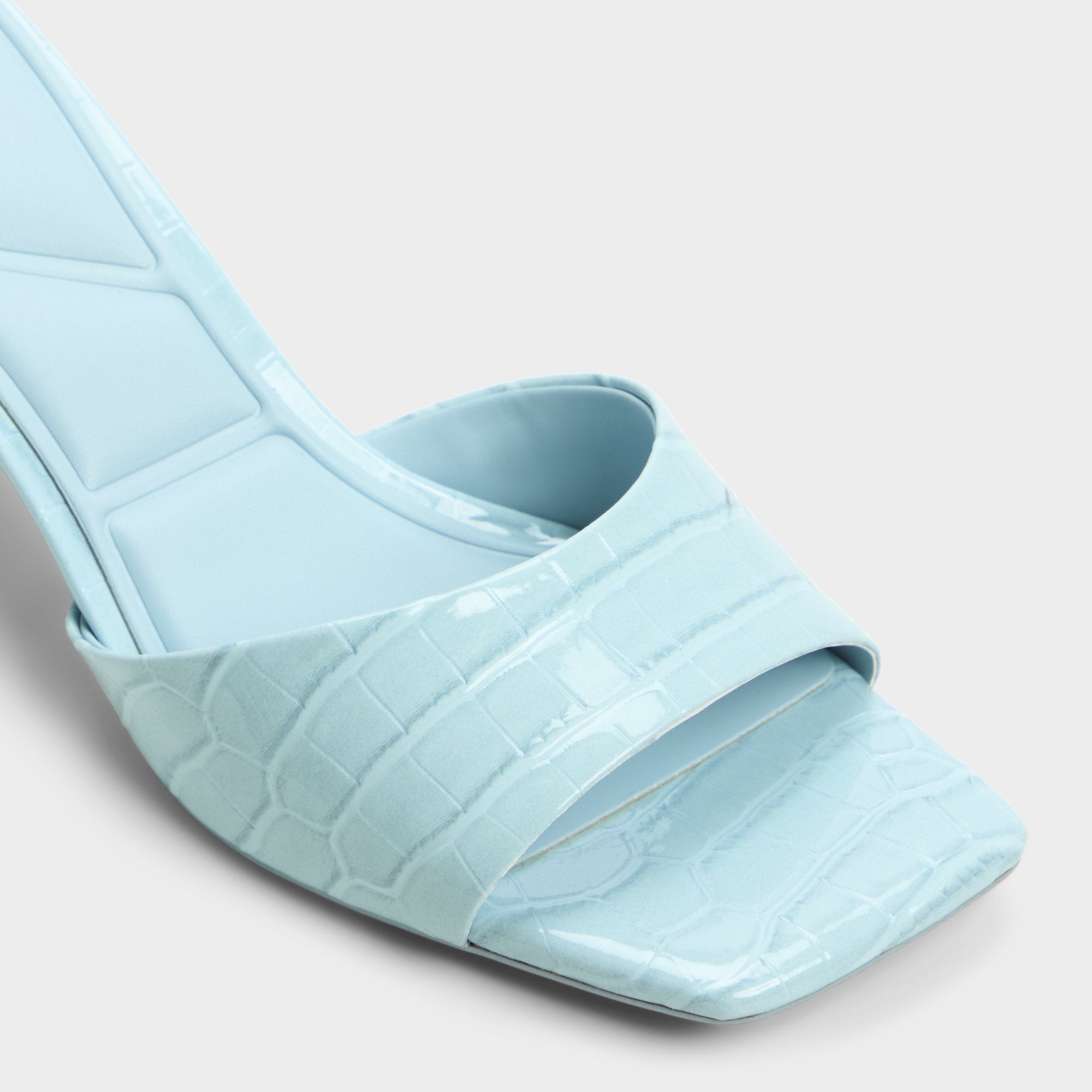 Aldo Enchanting Pastel Blue Women's Heeled mules - Heeled mule, Kitten heel Pastel Blue