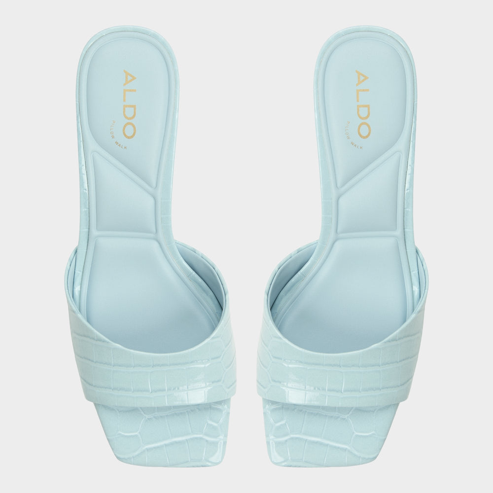 Aldo Enchanting Pastel Blue Women's Heeled mules - Heeled mule, Kitten heel Pastel Blue