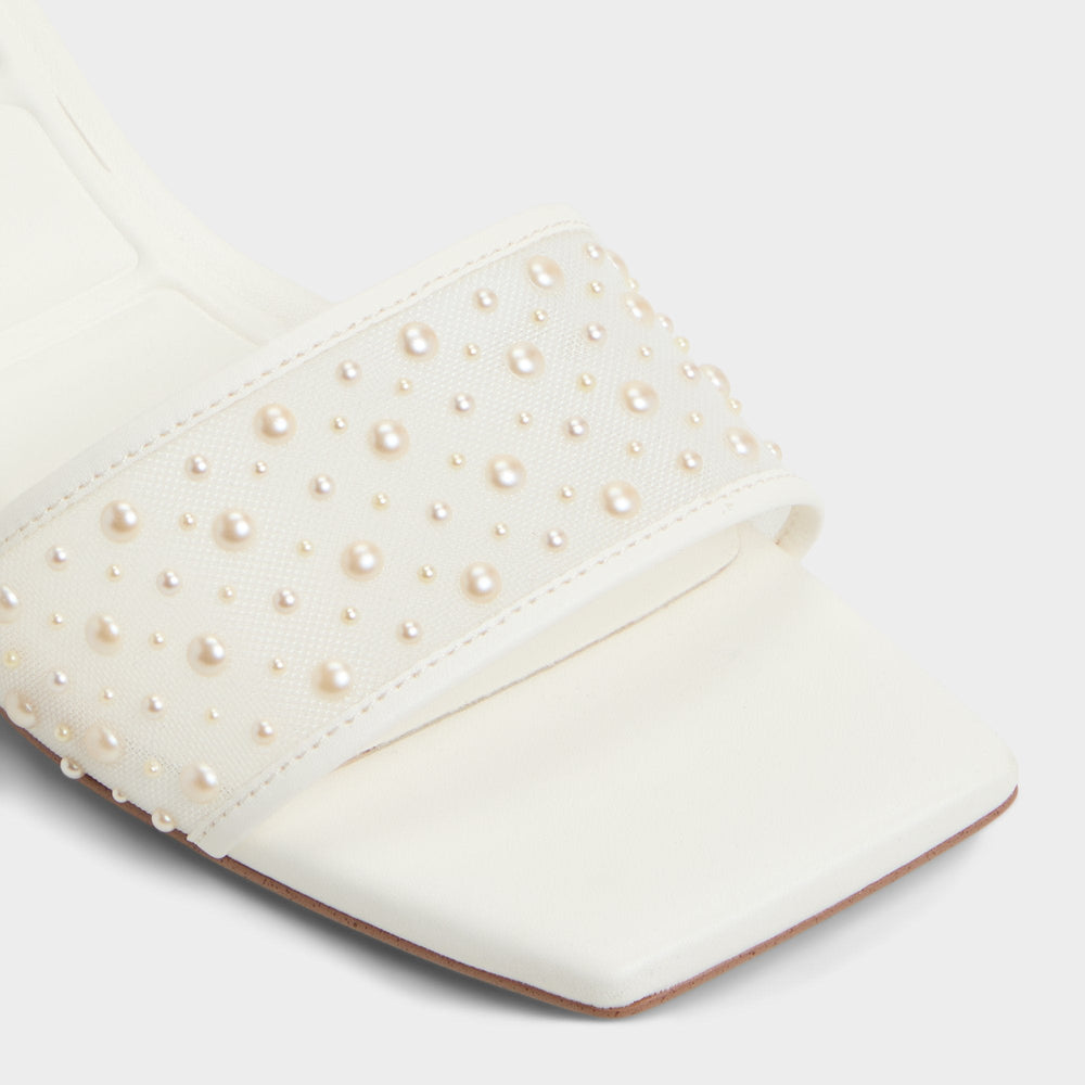 Aldo Pearlia White Women's Heeled mules - Heeled mule White