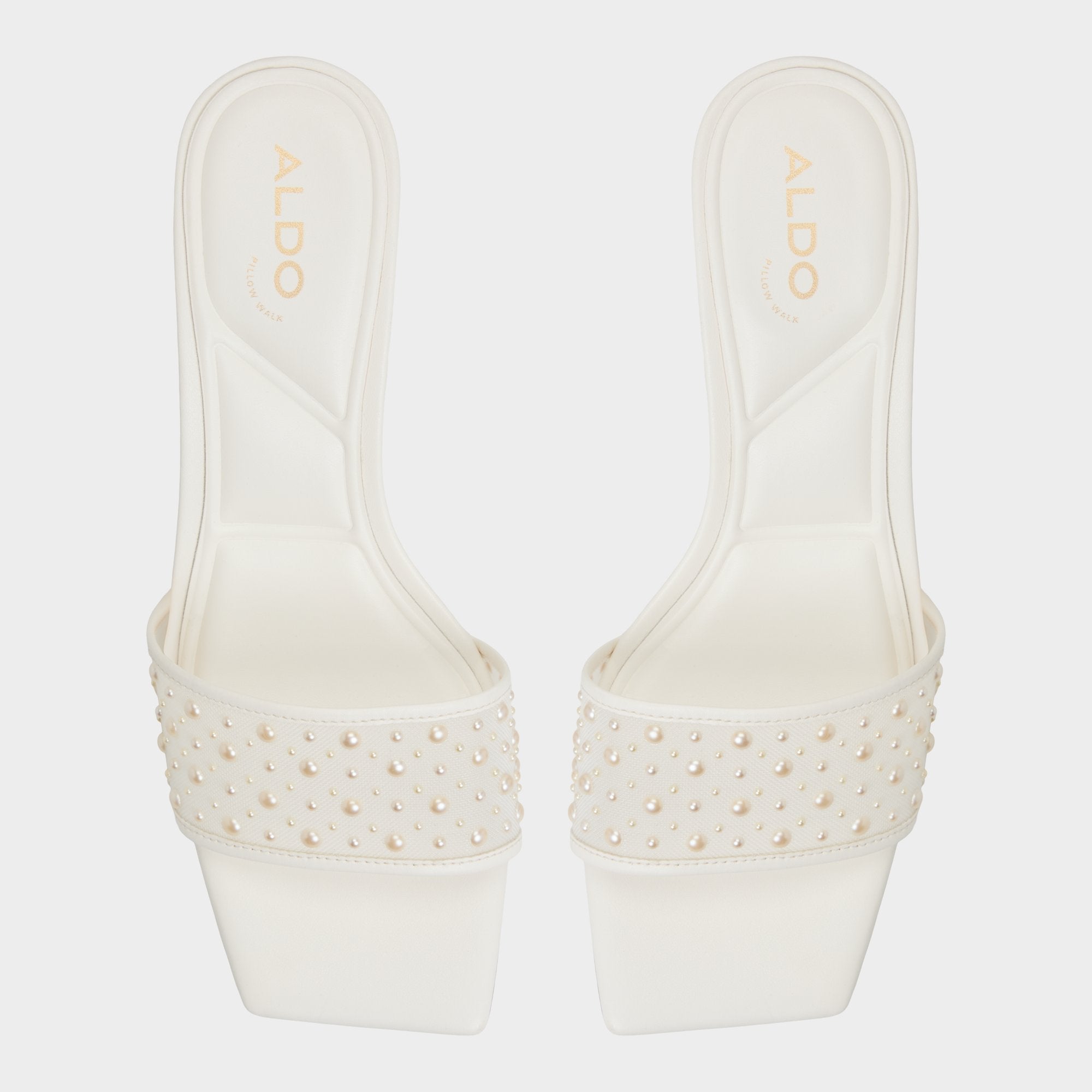 Aldo Pearlia White Women's Heeled mules - Heeled mule White