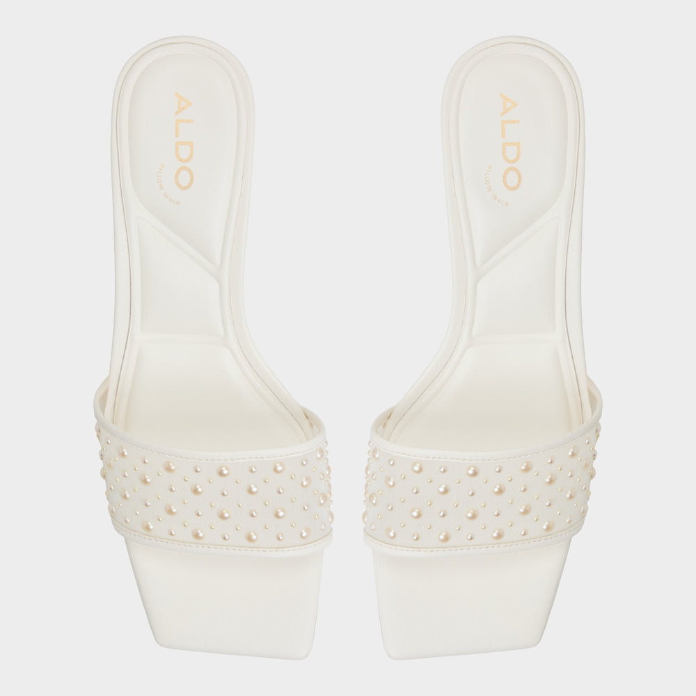 Aldo Pearlia White Women's Heeled mules - Heeled mule White