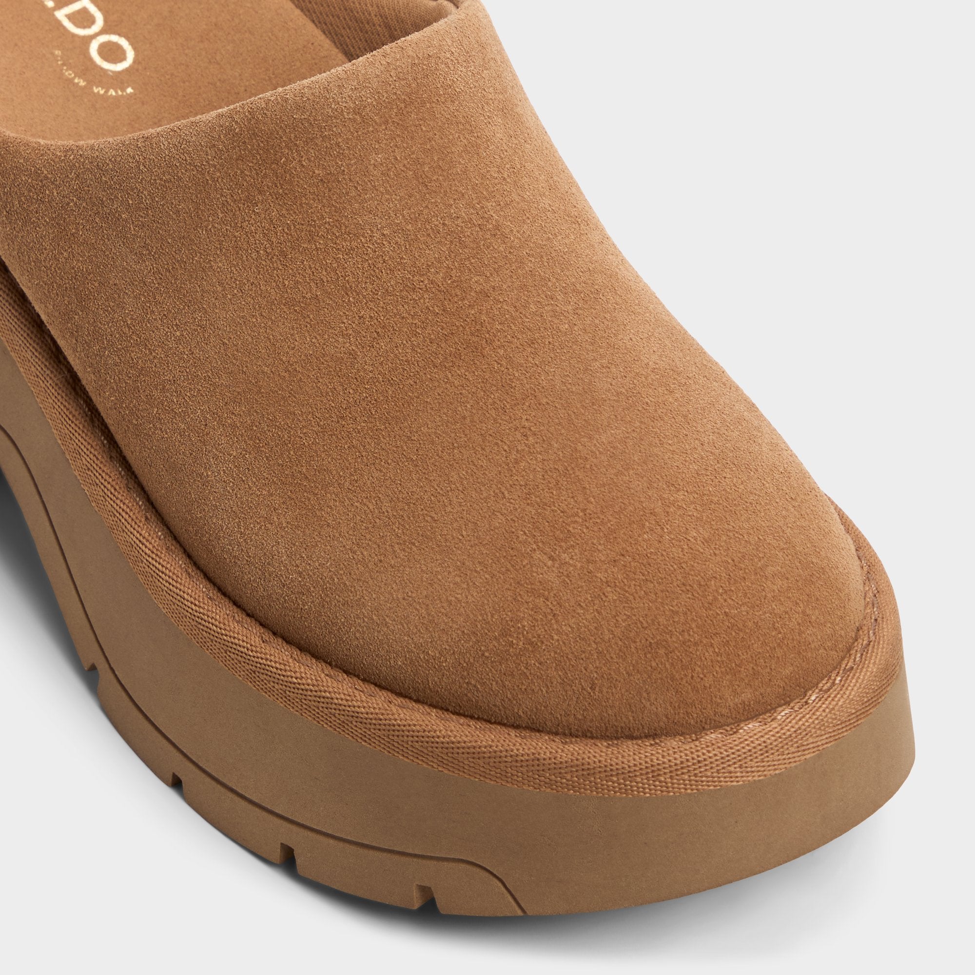 Aldo Academia Camel Women's Cold Weather Shoes - Heeled mule, Lug sole Camel