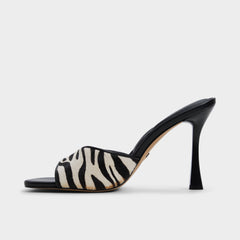 Aldo Evadalia White/Black Women's Heeled mules - Heeled mule White/Black