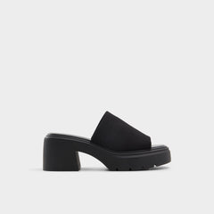 Aldo Harrietta Black Women's Wedges - Heeled mule, Block heel Black