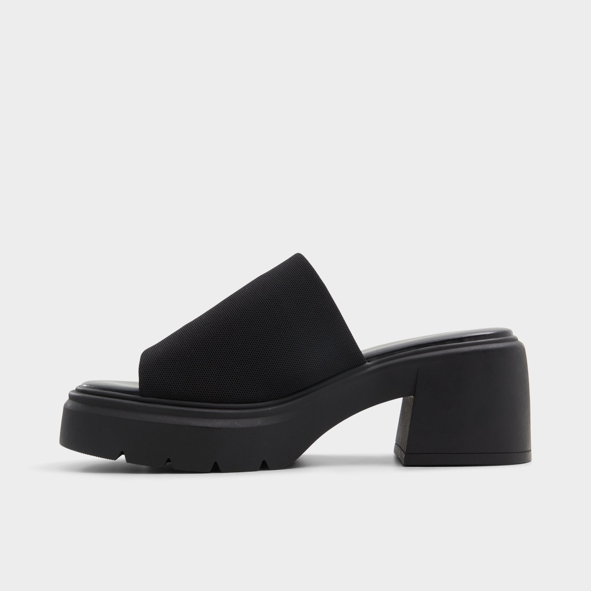 Aldo Harrietta Black Women's Wedges - Heeled mule, Block heel Black
