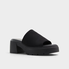 Aldo Harrietta Black Women's Wedges - Heeled mule, Block heel Black