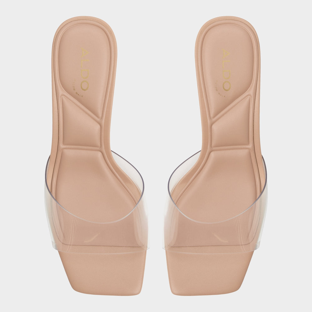 Aldo Enchanting Tan Women's Heeled mules - Heeled mule, Kitten heel Tan
