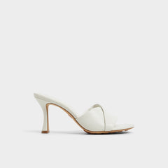 Aldo Lyhanna White/Bone Women's Heeled mules - Heeled mule, Stiletto heel White/Bone