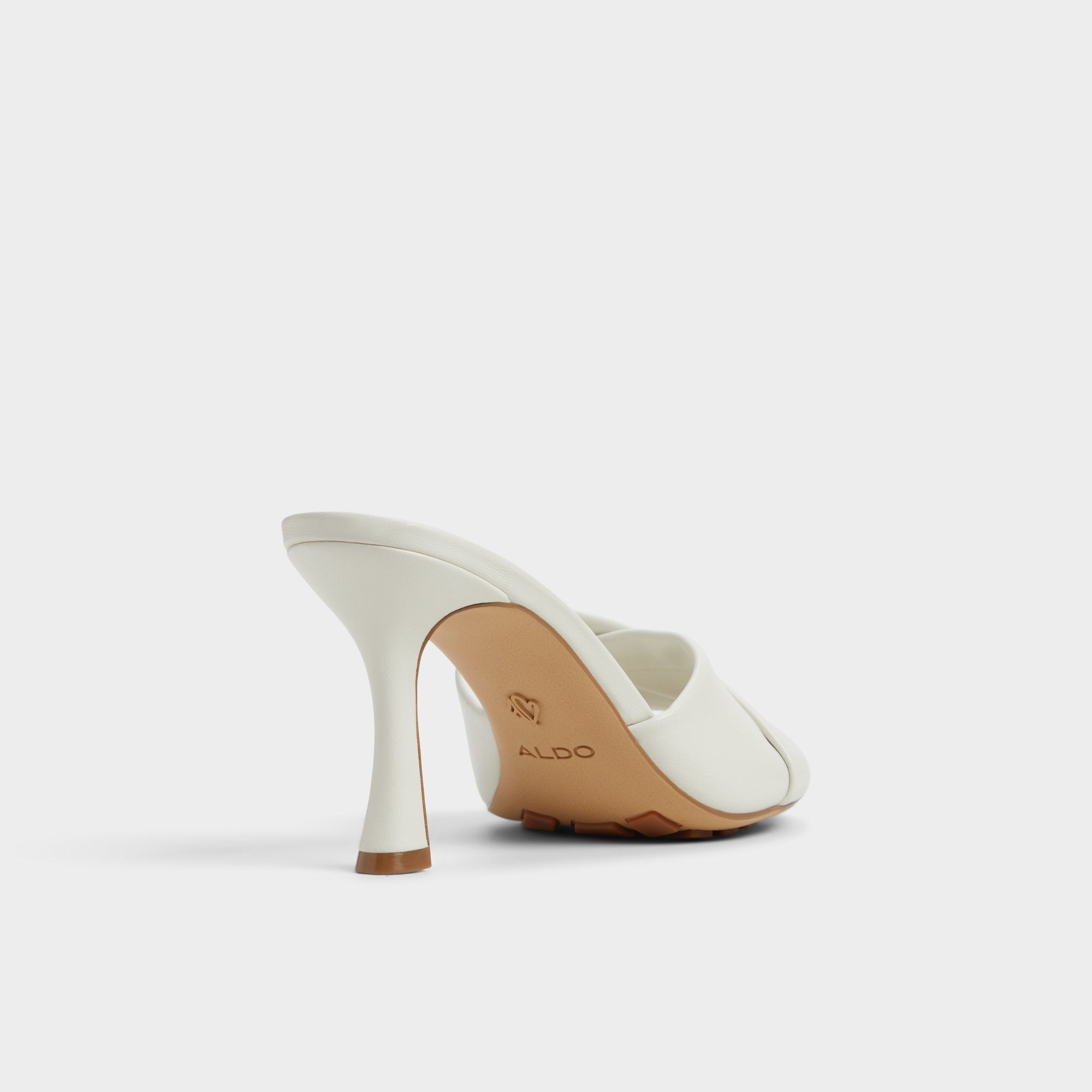 Aldo Lyhanna White/Bone Women's Heeled mules - Heeled mule, Stiletto heel White/Bone