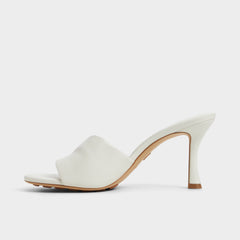 Aldo Lyhanna White/Bone Women's Heeled mules - Heeled mule, Stiletto heel White/Bone