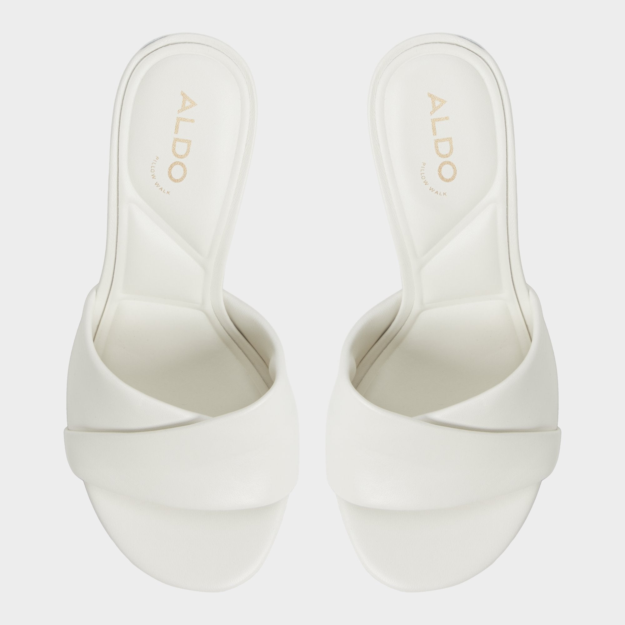 Aldo Lyhanna White/Bone Women's Heeled mules - Heeled mule, Stiletto heel White/Bone