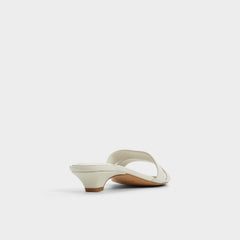 Aldo Scarletta White/Bone Women's Mule slides - Heeled mule, Kitten heel White/Bone