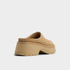 Aldo Academia Beige Women's Cold Weather Shoes - Heeled mule, Lug sole Beige