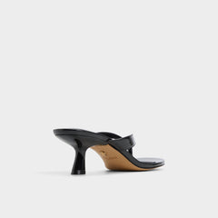 Aldo Jump Black Women's Strappy sandals - Heeled flip flop, Kitten heel Black
