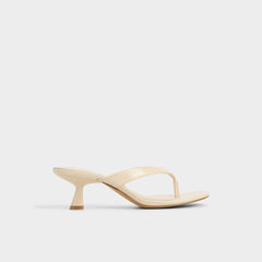 Aldo Jump in Cream - Heeled flip flop, Kitten heel Cream