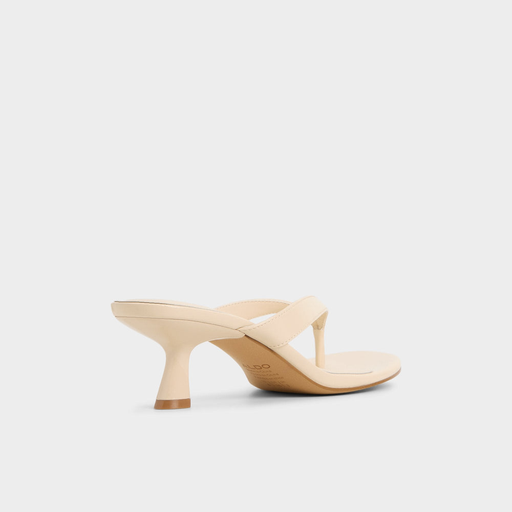 Aldo Jump in Cream - Heeled flip flop, Kitten heel Cream