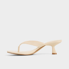 Aldo Jump in Cream - Heeled flip flop, Kitten heel Cream