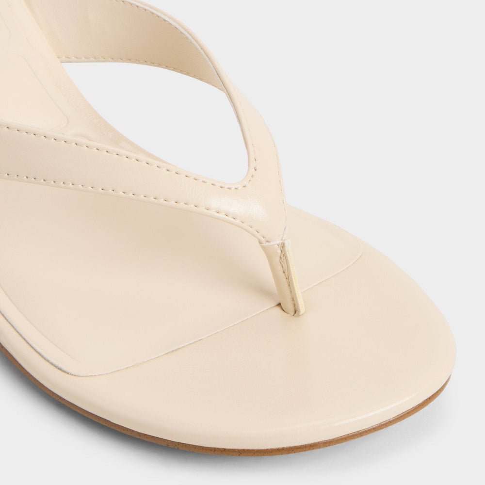 Aldo Jump in Cream - Heeled flip flop, Kitten heel Cream