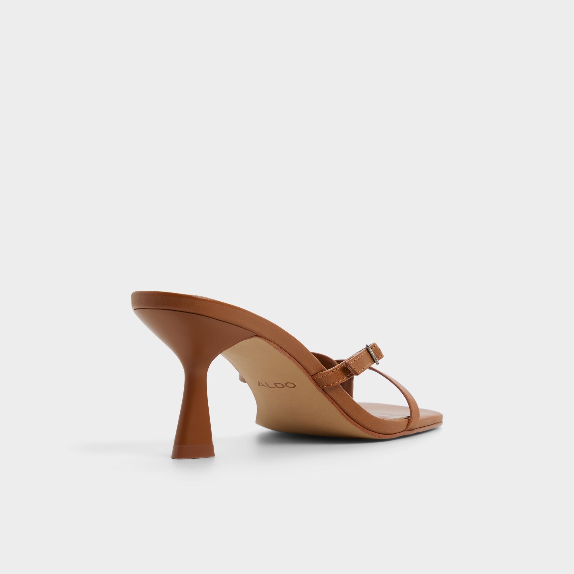 Aldo Gannever - Heeled flip flop, Kitten heel Medium Brown