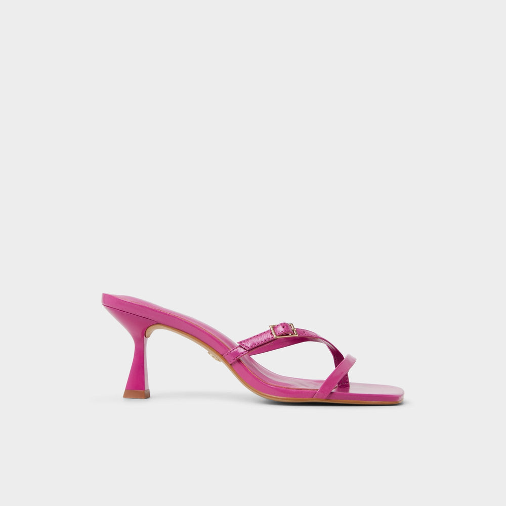 Aldo Gannever - Heeled flip flop, Kitten heel Dark pink