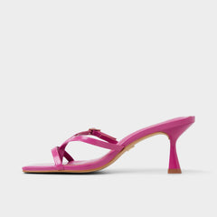 Aldo Gannever - Heeled flip flop, Kitten heel Dark pink