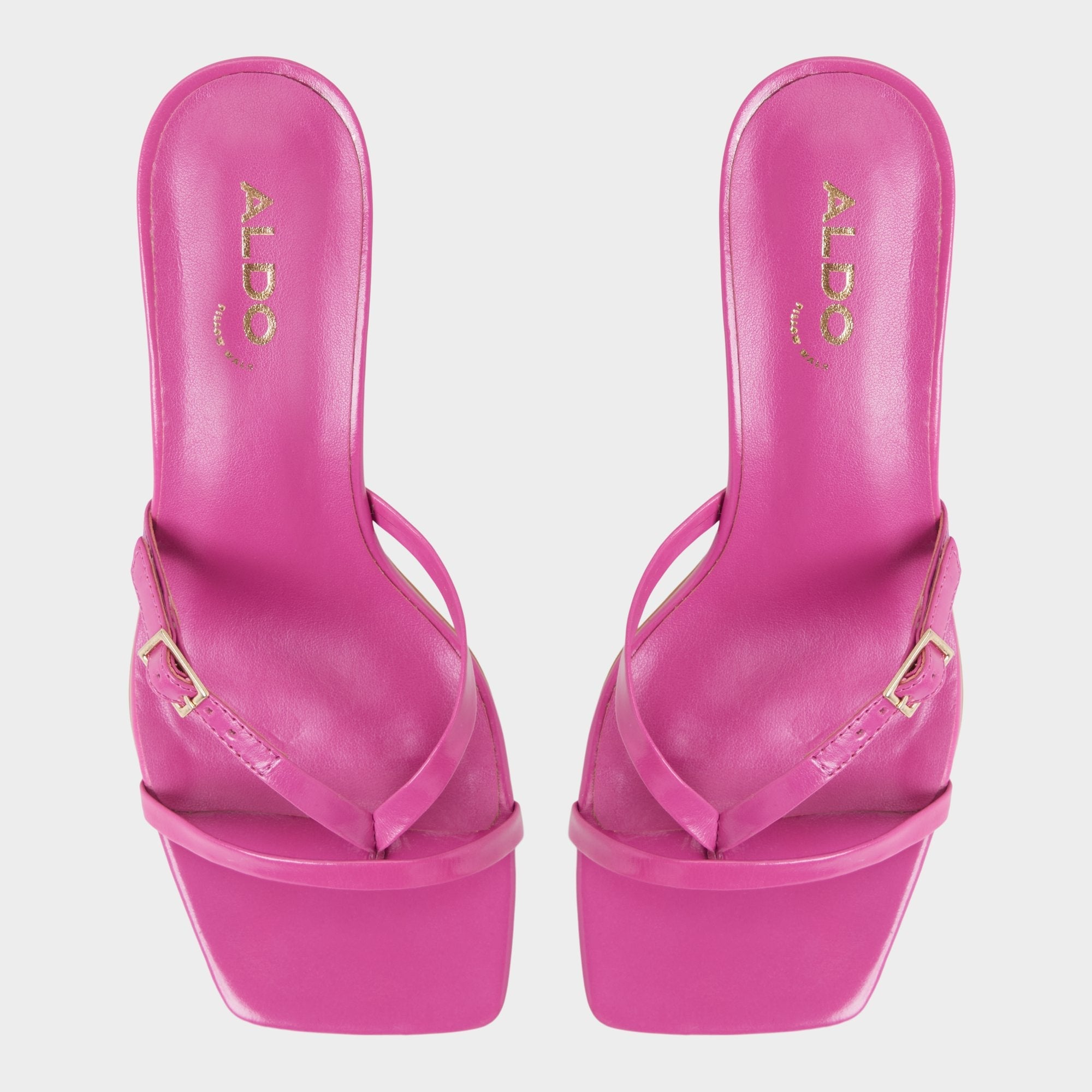 Aldo Gannever - Heeled flip flop, Kitten heel Dark pink