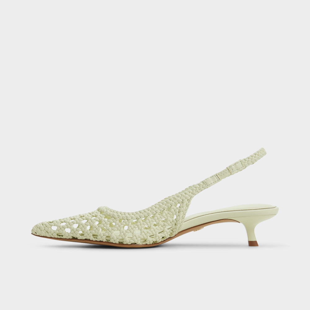 Aldo Violettia in Other Green - Sling back high heel, Kitten heel Other green